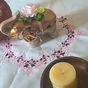 Ceramic Lucky Elephant Scent Sachet Potpourri Holder Home Decor Gold.Pre…